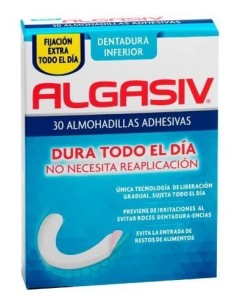 Algasiv Almohadillas Adhesivas Dentadura Inferior 30 uds