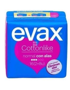 Evax Cottonlike Normal Compresas con Alas 16 uds