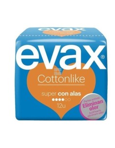 Evax Cottonlike Compresas Super con Alas 16 uds