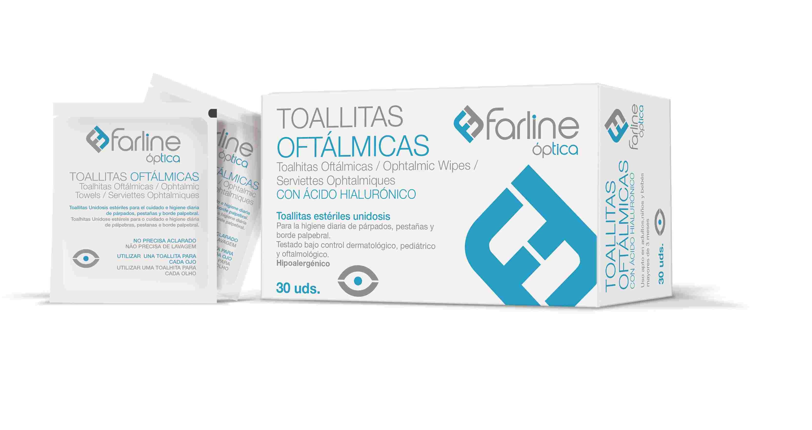 Farline toallitas oftálmicas unidosis 30 uds - Farmacia en Casa Online