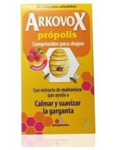 Arkovox Propolis 24 Comprimidos Sabor Frambuesa