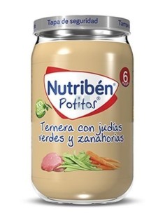 Nutriben Potito Ternera con Judias Verdes y Zanahorias 235 gr