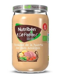 Nutriben Ecopotitoverduras de La Huerta con Pavo 235 gr