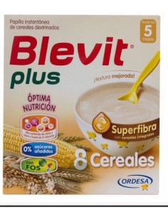Blevit Plus Papilla Superfibra de 8 Cereales 600 gr