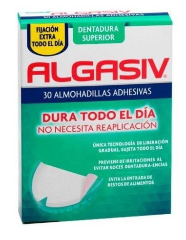 Algasiv Almohadillas Adhesivas Dentadura Superior 30 uds