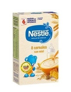 Nestle Papilla 8 Cereales Miel 600 G