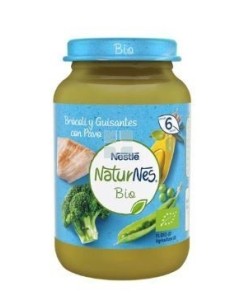 Nestle Naturnes Bio Brocoli con Guisantes y Pavo 190 G