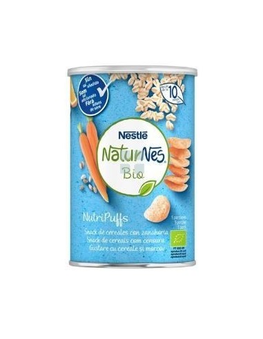 Nestle Naturnes Bio Nutripuffs Cereales con Zanahoria Snack 35 gr