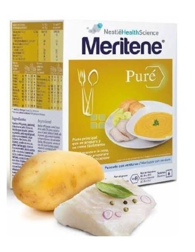 Meritene Pure Pescado 75 grx 6Sobres
