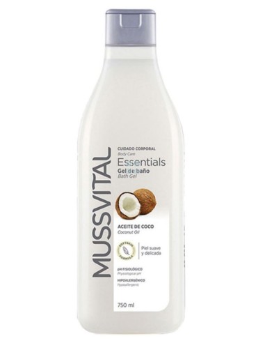 Mussvital Essentials Gel de Baño con Aceite de Coco 750 ml