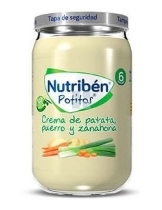 Nutriben Potitos Crema de Patatas Puerros y Zanahorias 235 gr