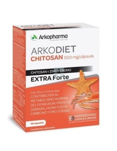 Arkodiet Chitosan Extra Forte 500 mg 60 cápsulas