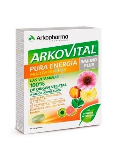 Arkovital Pura Energía Inmuno Plus 30 Comprimidos