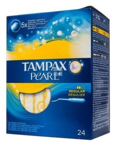 Tampax Pearl Regular 100% Algodon 24 uds