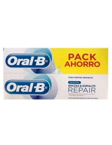 Oral B Repair Original Duplo Pasta Dental Encias y Esmalte 2 x 75 ml