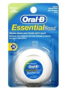 Oral B Essential Floss Fluor Seda Dental con Cera 50 Metros