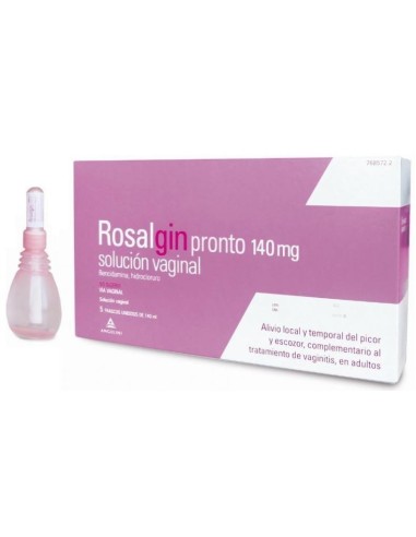 Rosalgin Pronto 140 mg Solucion Vaginal 5 Unidosis 140 ml