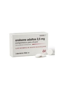 Oralsone Adultos 2.5 mg 12 Comprimidos para Chupar