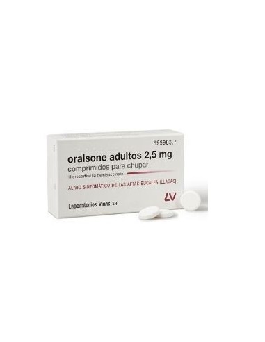 Oralsone Adultos 2.5 mg 12 Comprimidos para Chupar