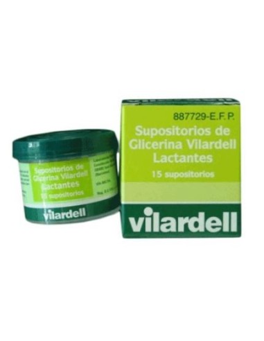 Supositorios Glicerina Vilardell Lactantes 0.92 gr 15 Supositorios