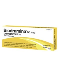 Biodramina 50 mg 12 Comprimidos