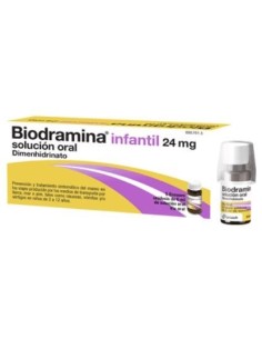 Biodramina Infantil 24 mg Solucion Oral 5 Monodosis 6 ml