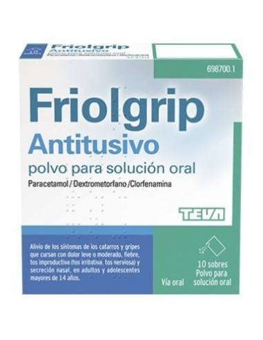 Friolgrip Antitusivo 10 Sobres granulado Solucion Oral