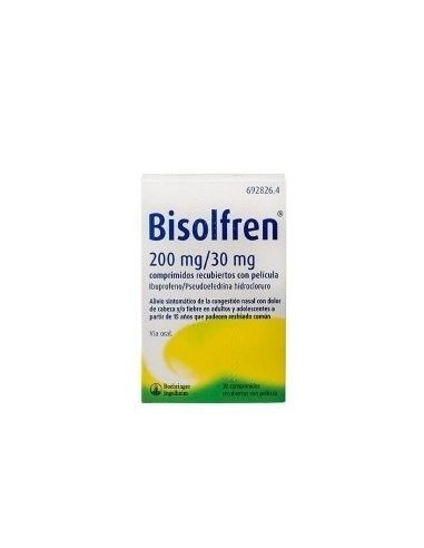 Bisolfren 200/30 mg 20 Comprimidos Recubiertos