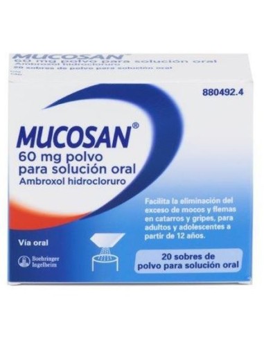 Mucosan 60 mg 20 Sobres Polvo Solucion Oral