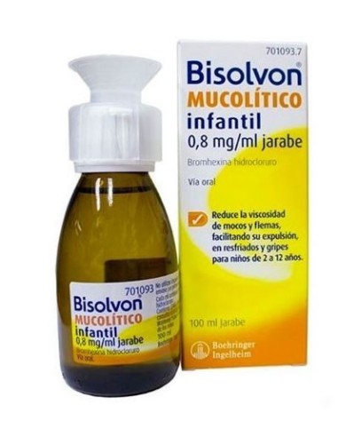 Bisolvon Mucolitico Infantil 0.8 mg/ml Jarabe 100 ml
