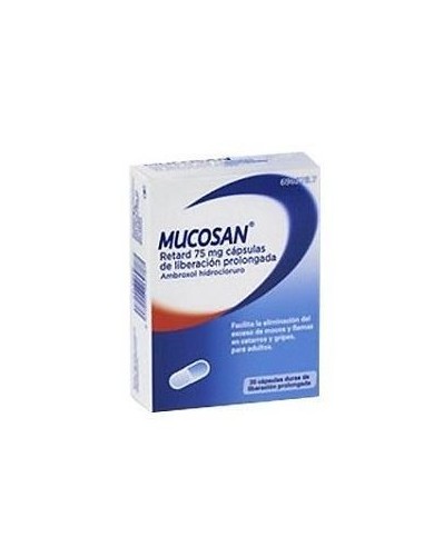 Mucosan Retard 75 mg 30 cápsulas Liberacion Prolongada