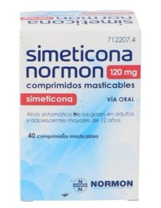 Simeticona Normon 120 mg 40 Comprimidos Masticables