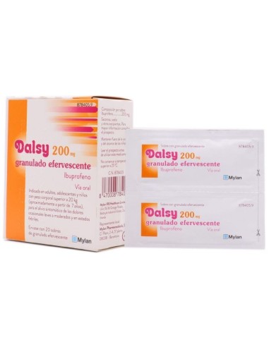 Dalsy 200 mg 20 Sobres Efervescentes
