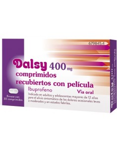 Dalsy 400 mg 30 Comprimidos Recubiertos