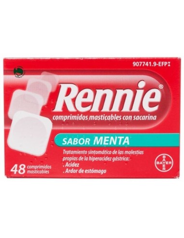 Rennie 48 Comprimidos Masticables C/ Sacarina
