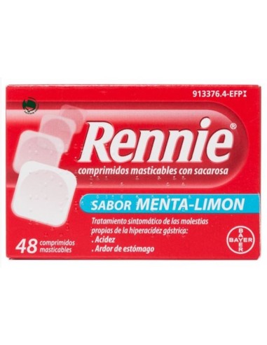 Rennie 48 Comprimidos Masticables C/ Sacarosa