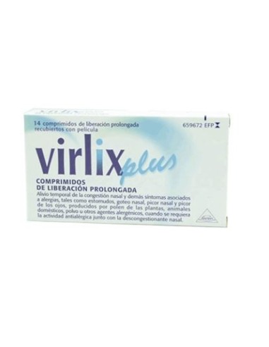Virlix Plus 5/120 mg 14 Comprimidos Liberacion Prolongada