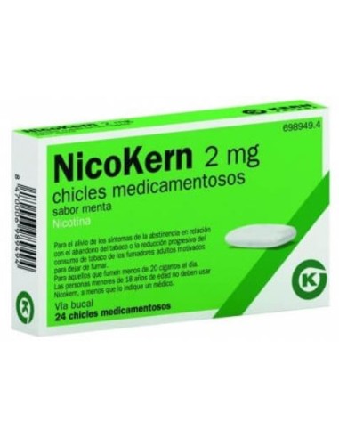 Nicokern 2 mg 24 Chicles Sabor Menta