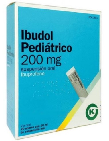Ibudol Pediatrico 200 mg 20 Sobres Suspension Oral 10 ml