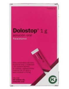 Dolostop 1 gr 10 Sobres Solucion Oral 10 ml