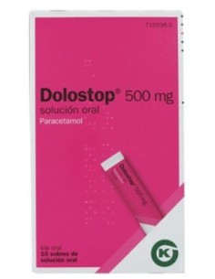 Dolostop 500 mg 10 Sobres Solucion Oral 10 ml
