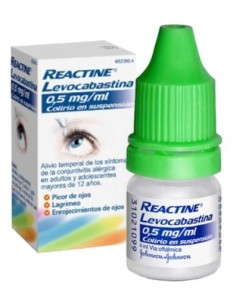 Reactine Levocabastina 0.5 mg/ml Colirio 1 Frasco Suspension 4 ml