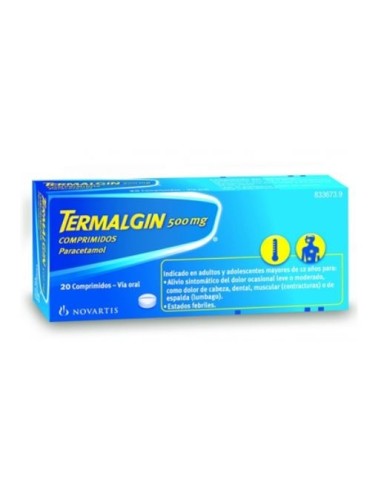 Termalgin 500 mg 20 Comprimidos