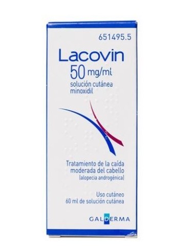 Lacovin 50 mg/ml Solucion Cutanea 1 Frasco 60 ml