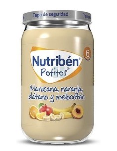 Nutriben Potito Manzana Naranja Platano y Melocoton 235 gr