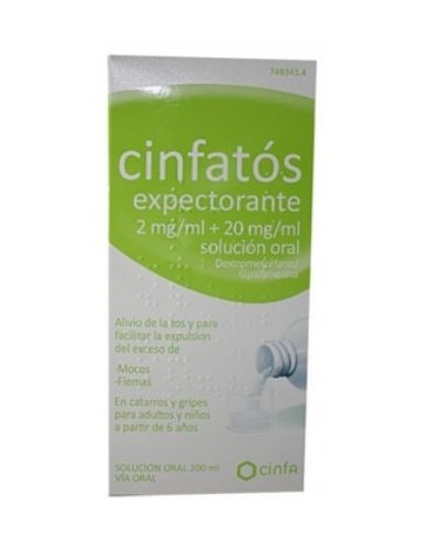 Cinfatos Expectorante 2/20 mg/ml Solucion Oral 200 ml (Pet)