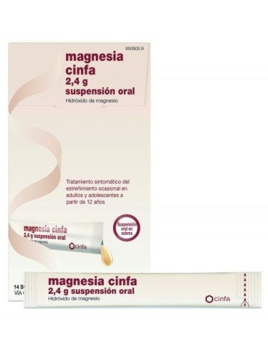 Magnesia Cinfa 2.4 gr 14 Sobres Suspension Oral 12 ml