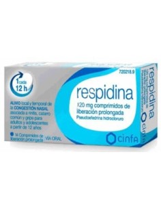 Respidina 120 mg 14 Comprimidos Liberacion Prolongada