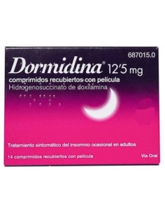 Dormidina 12.5 mg 14 Comprimidos Recubiertos
