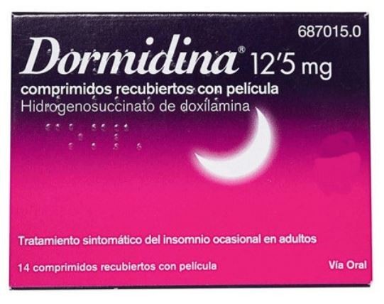 Dormidina 12.5 Mg 14 Comprimidos Recubiertos